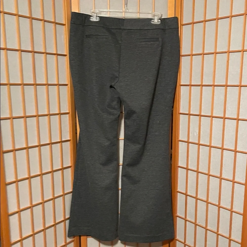 New York & Co Women’s Size 14 Average Dark Gray Dress Zip Up Wide Leg Pants